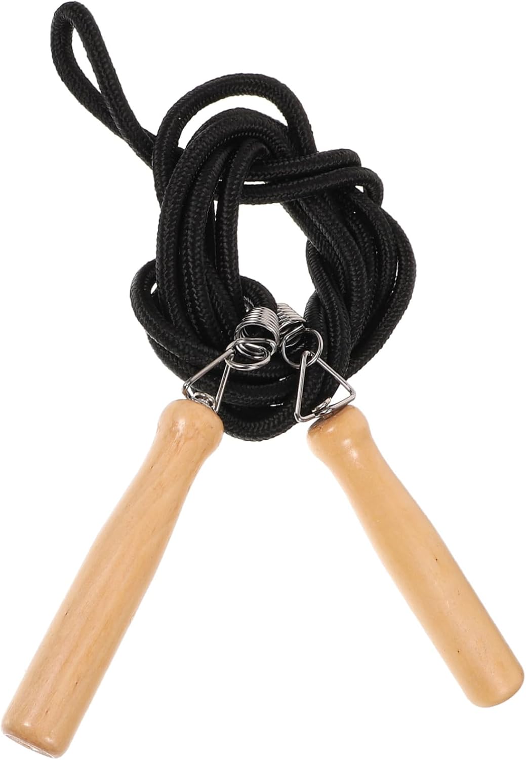 VOSAREA Wooden Handle Skipping Rope Lightweight Physical Education Equipment Ergonomic Round Grip Fitness Jump Rope for Outdoor Exercise and Endurance Training