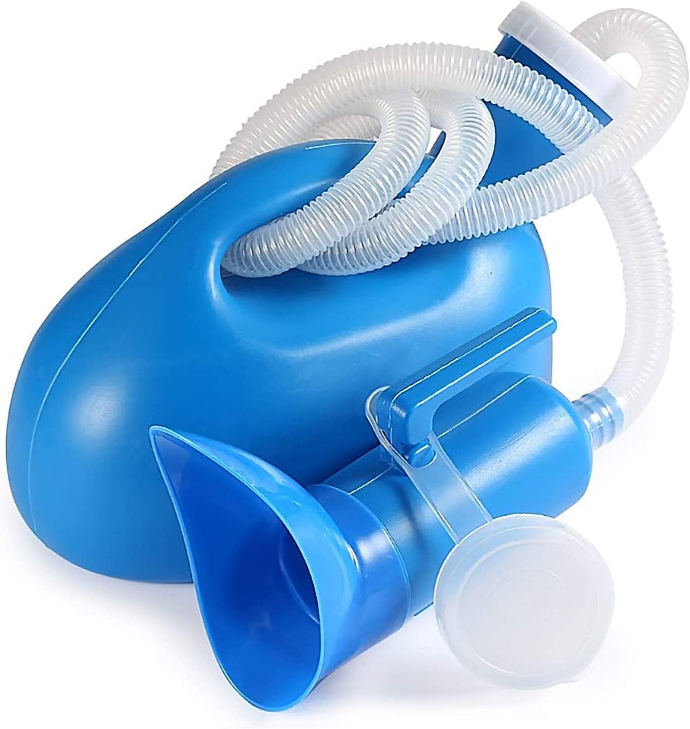 Male Urinal,Urine Bottles Male, Urine Bottles for Men Women Urinal Pee Bottle Portable 2000 ML with Female Adapter for Camping Car Travel