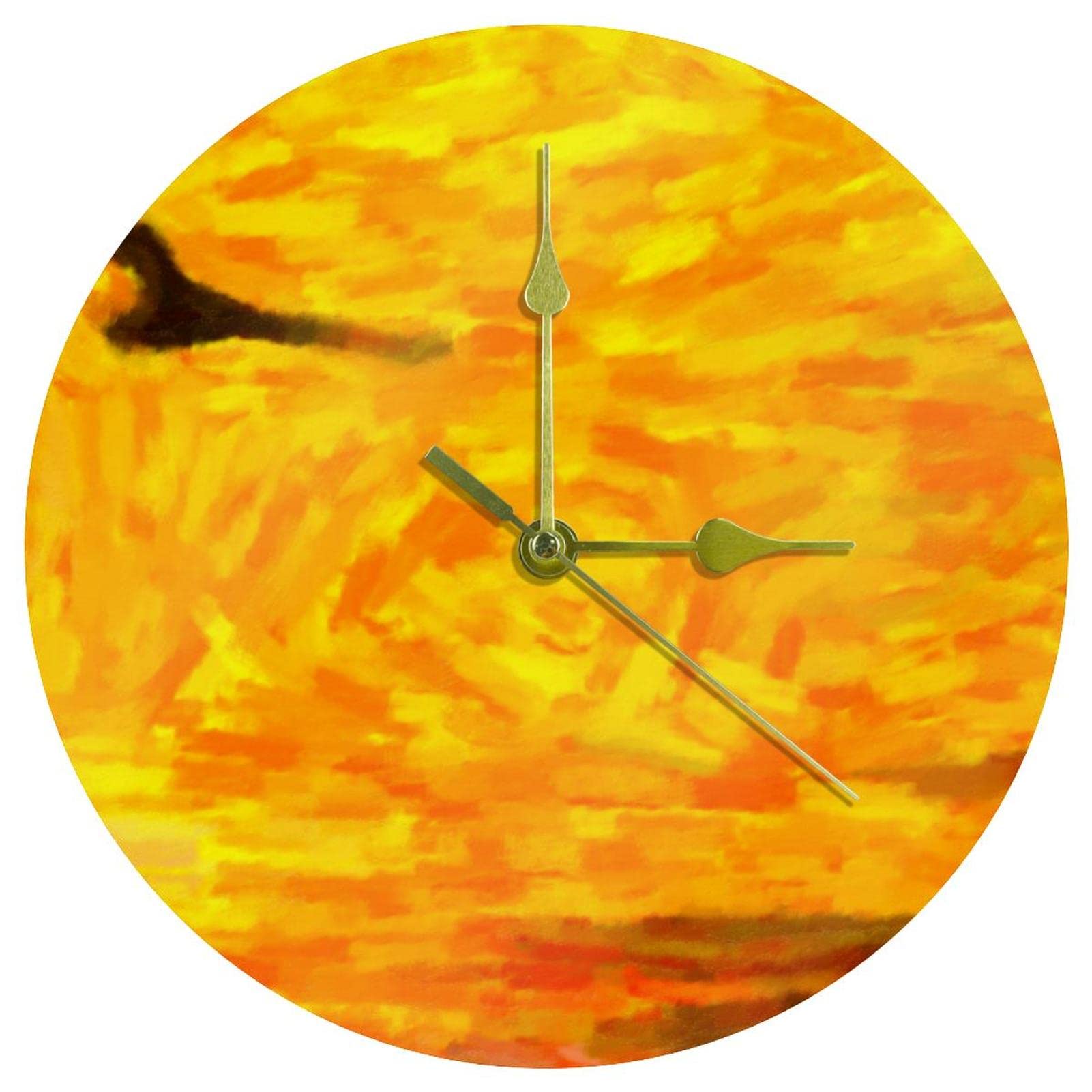 Horloge murale silencieuse sans tic-tac en acrylique pour un sommeil paisible à la maison