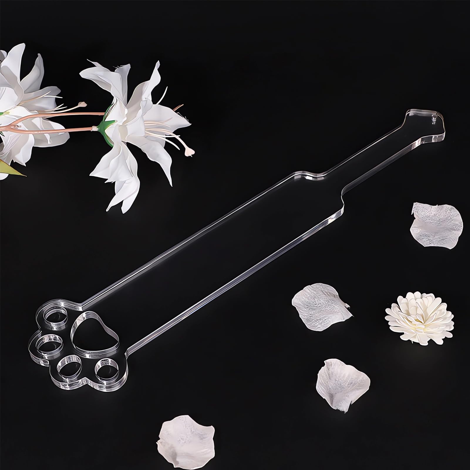 Spanking Paddle BDSM Bondage Flexible Slapper Transparent Cat's Paw Shape Sex Toys for Women Men and Couples