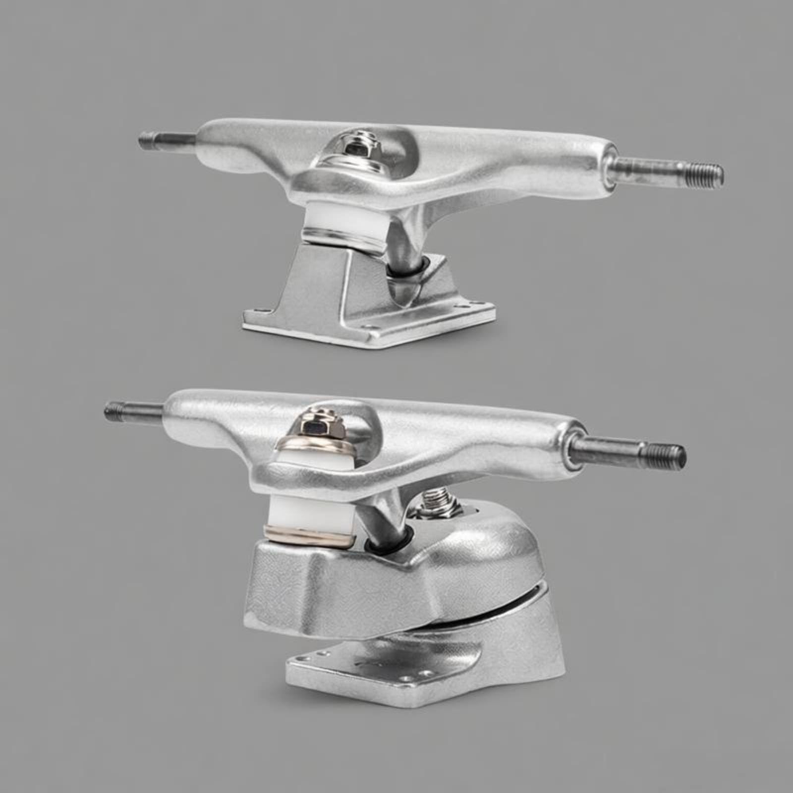 F Fityle Soporte para Skateboard Eje de Surf Carving Camión de Longboard Estructura de Aluminio con Muelle de Dirección y Bujes PU SHR 95A Adecuado para