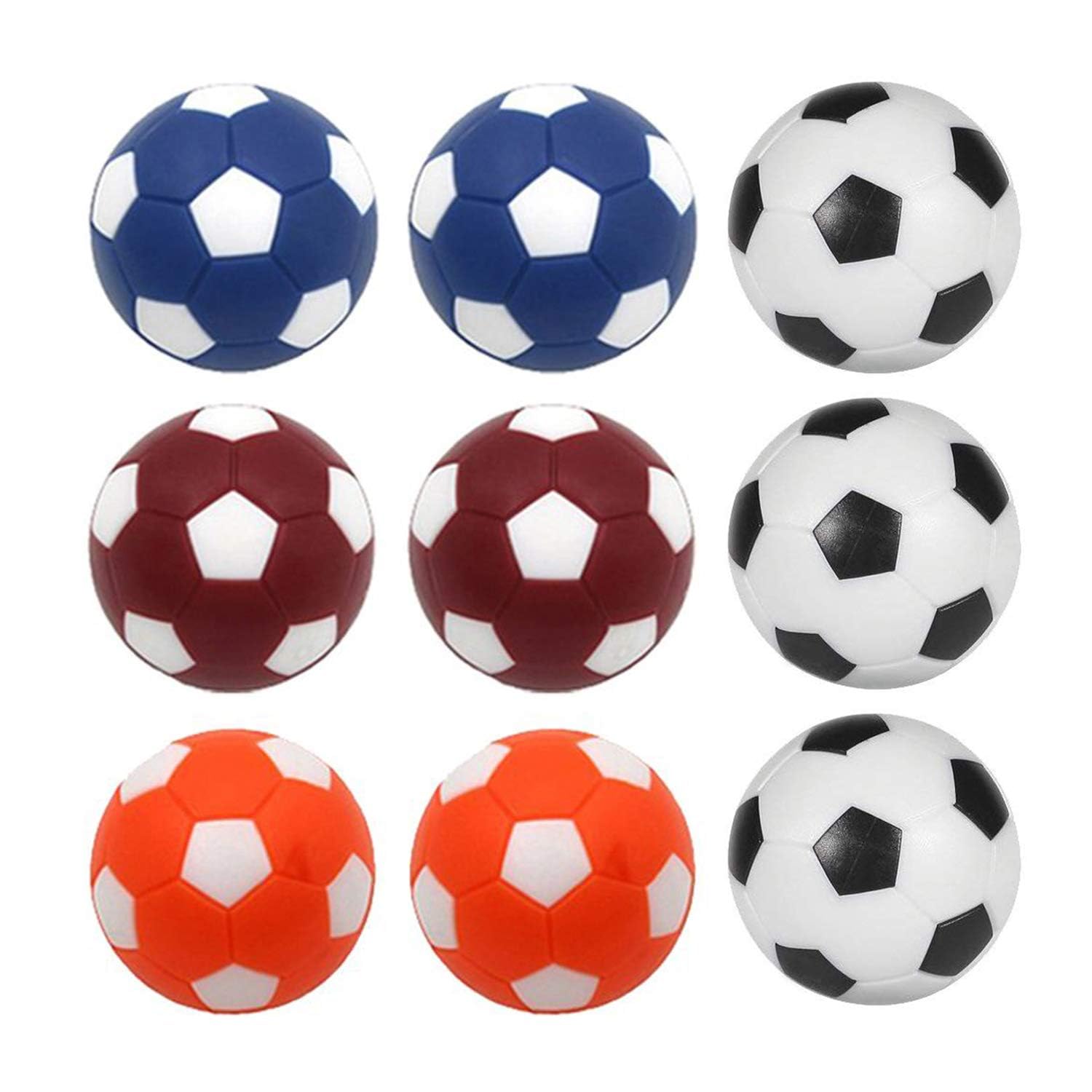 Early Buy Table Soccer Foosballs Replacement Balls Mini Multicolor 36mm Official Table Football Game Supplies 9 Pack