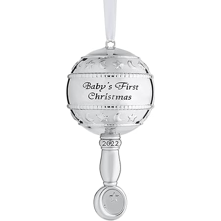 Amazon.com: Lenox 2023 Baby's 1St Christmas Rudolph Ornament, 0.46 ...