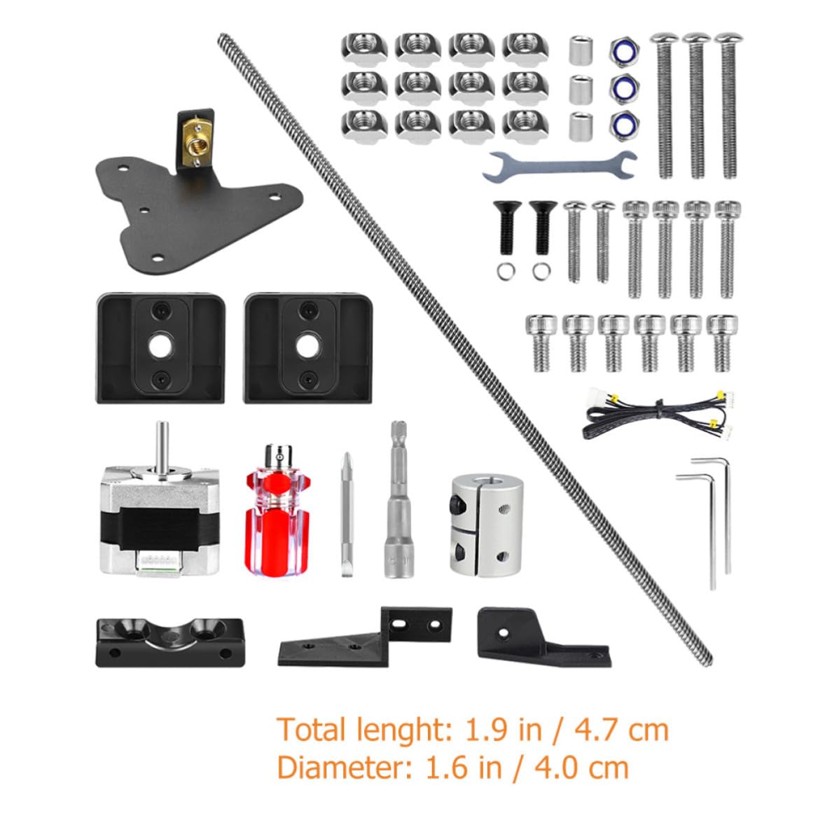 Ender 3 Dual Z-kit mit Metallspindel und Schrittmotor