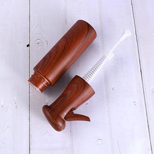 Miniatura 4 de Lurrose Botella de spray vacía Grano de madera Continuo Niebla fina Spray Botella de agua Estilista Botella pulverizadora recargable 8.5 fl oz