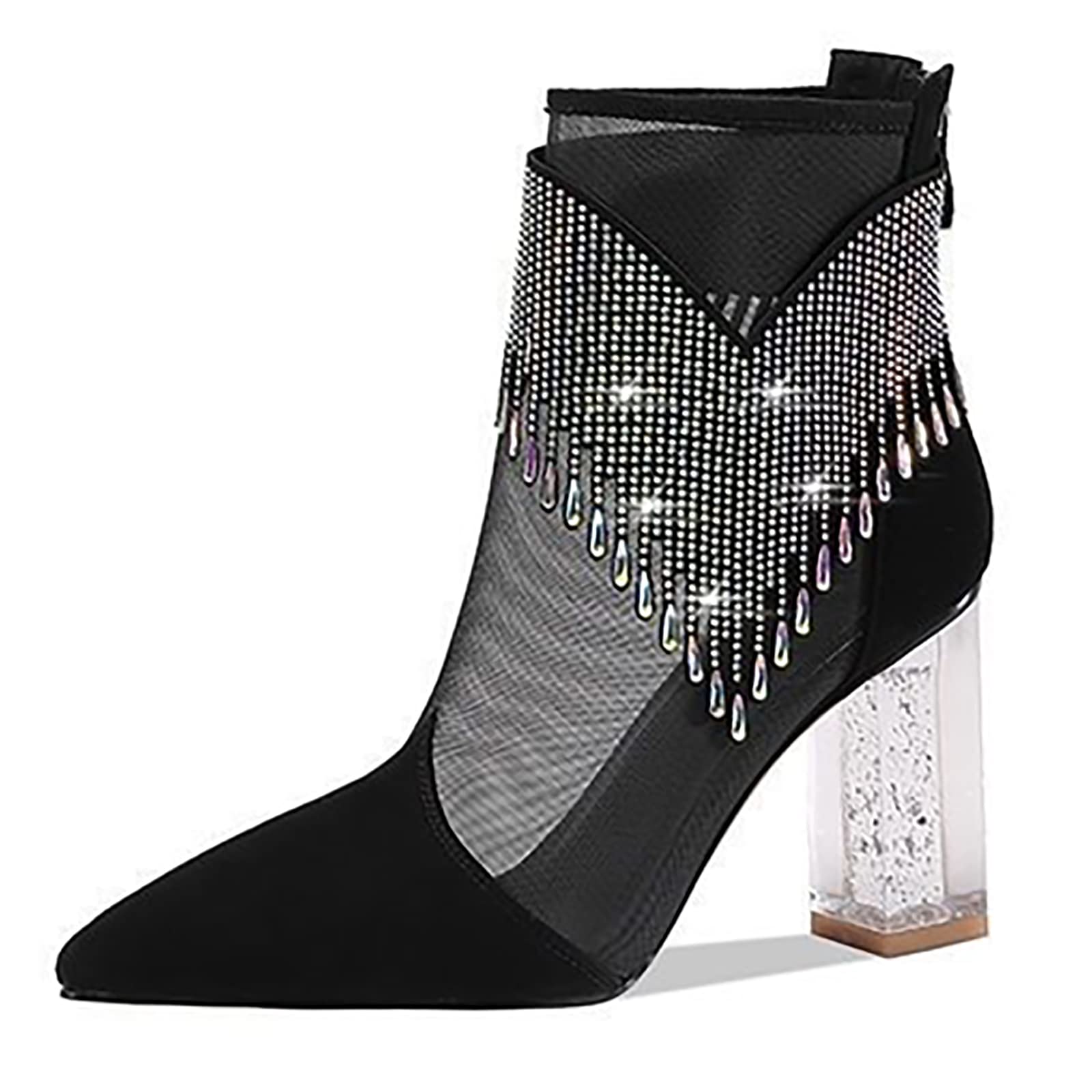 Escarpins confortables bout fermé strass pour pieds sensibles - 8