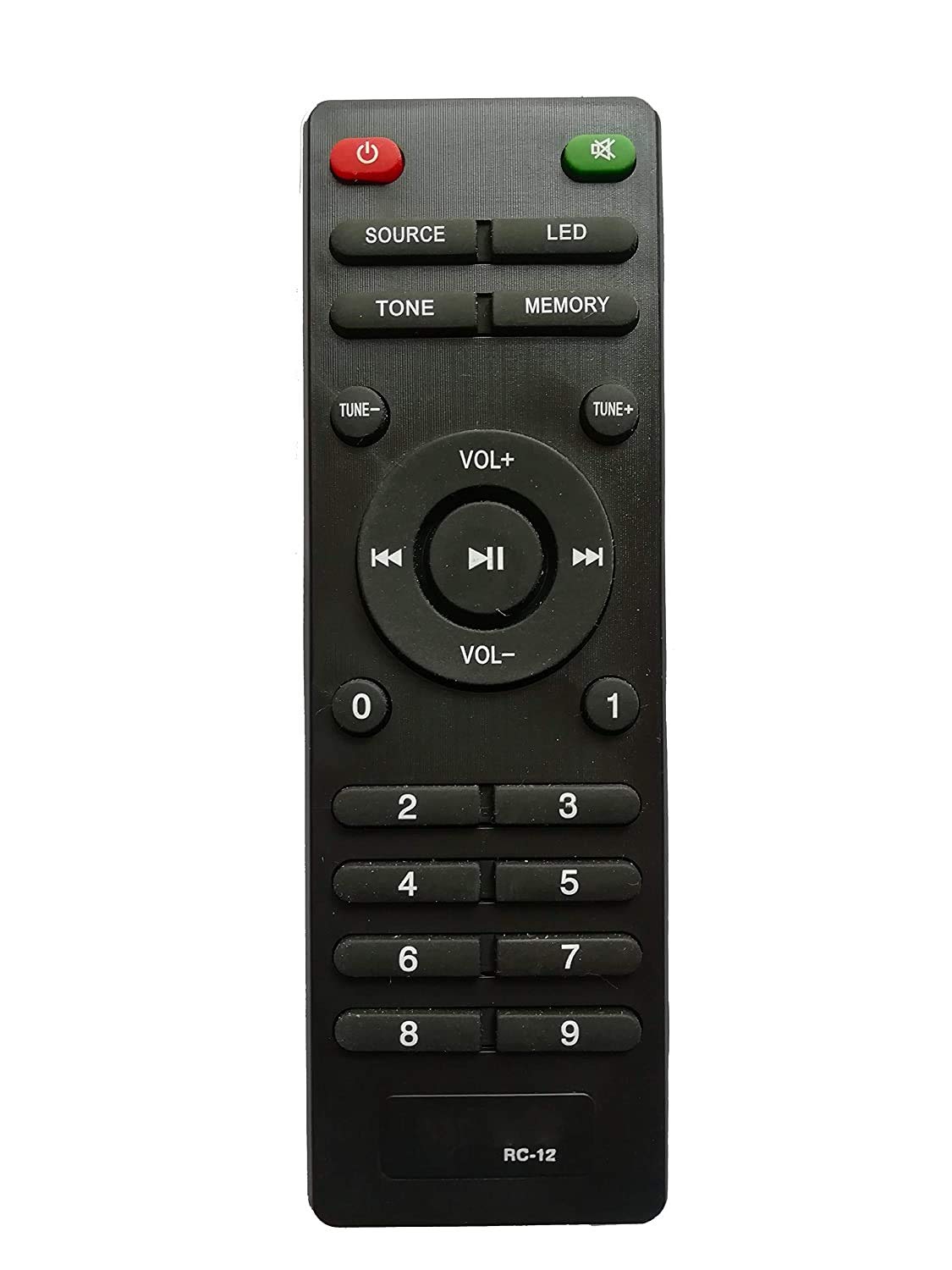BhalTech Home Theater System Remote Control Compatible for Creative, Black