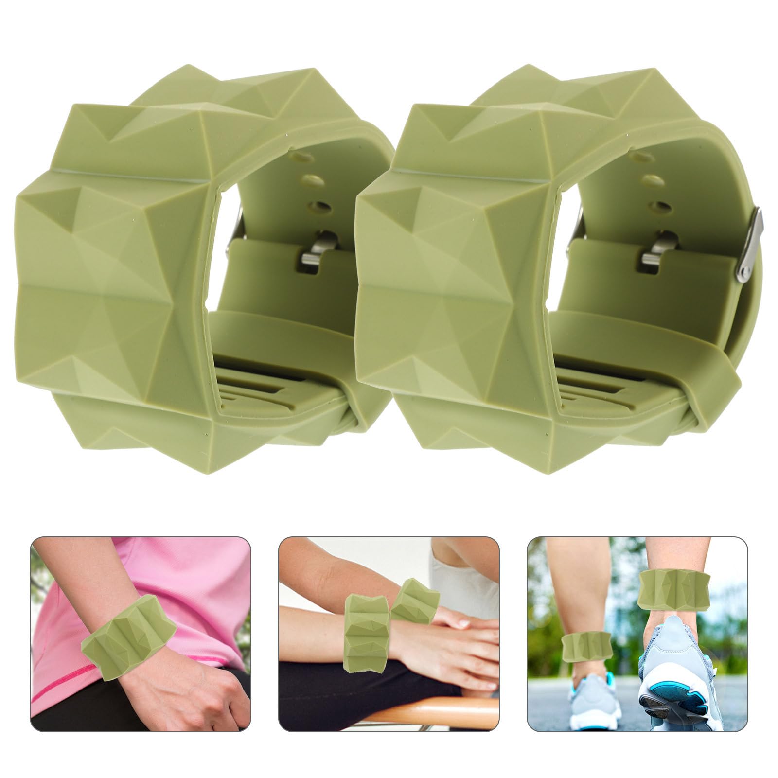 Muñequera Pesas de Silicona para Yoga y Entrenamiento en Casa