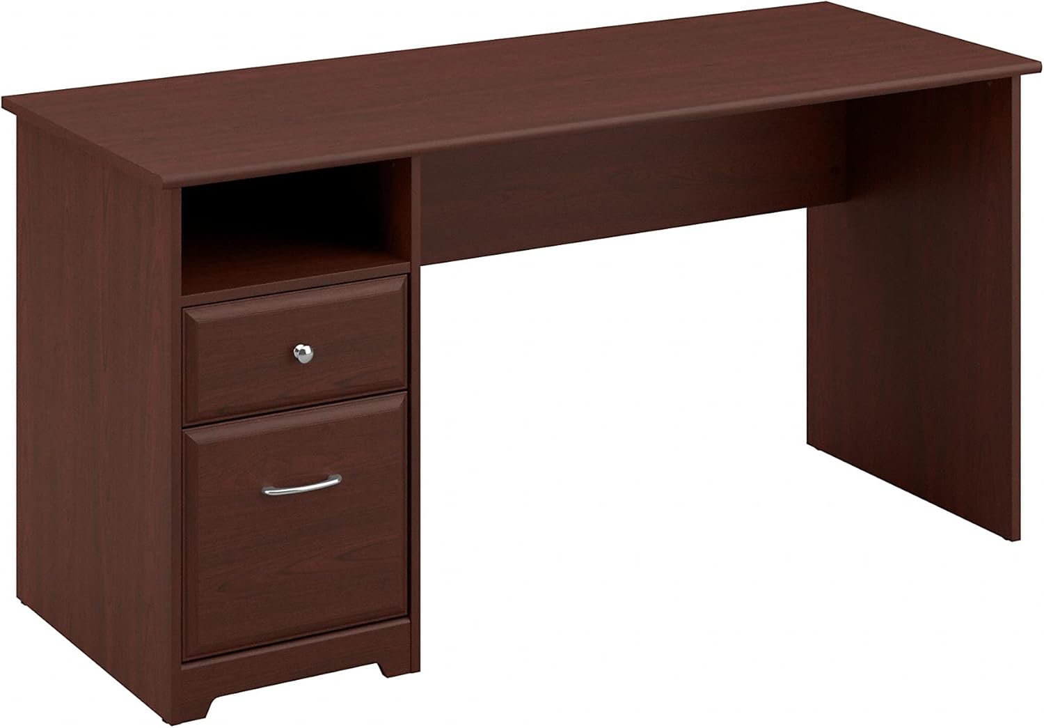 Bush Home Cabot 60W Computer Desk with Hutch and Drawers