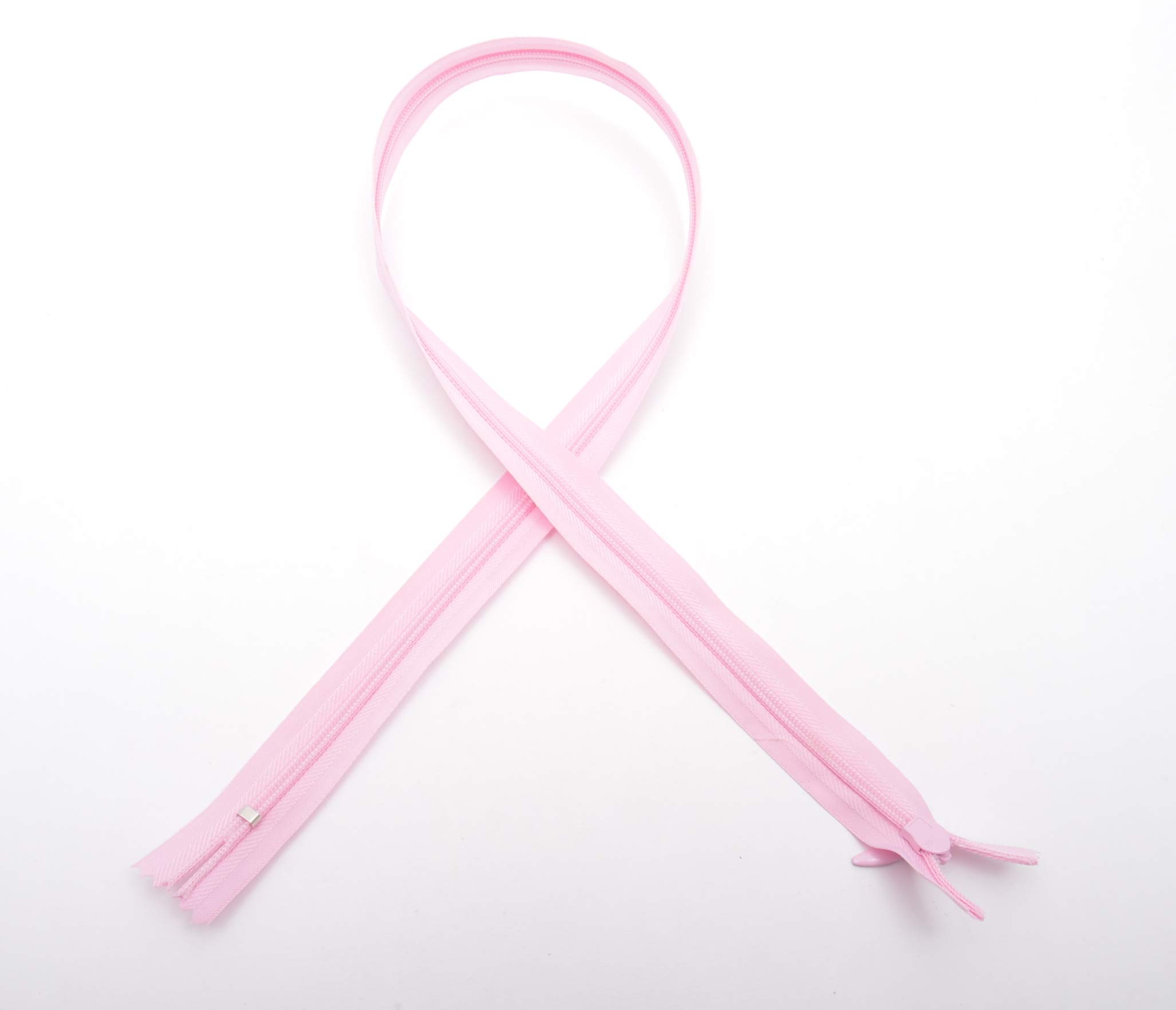 Trimz Pink 60Cm Adjustable Length Invisible Zip - 1 Piece