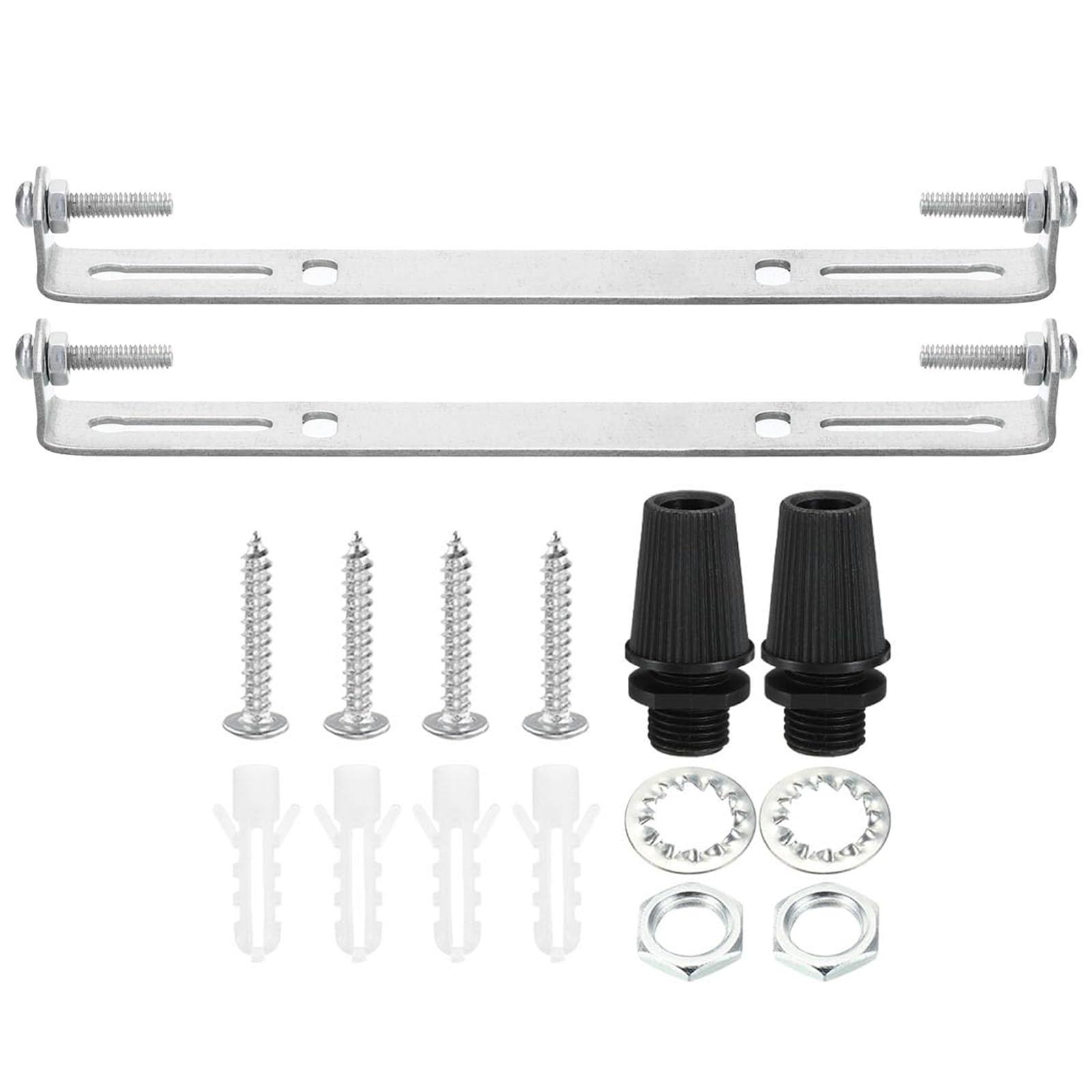 TOP-VIGOR 2Sets Light Fixture Ceiling Bracket, 180x18x16mm Ceiling Light Plate Kit