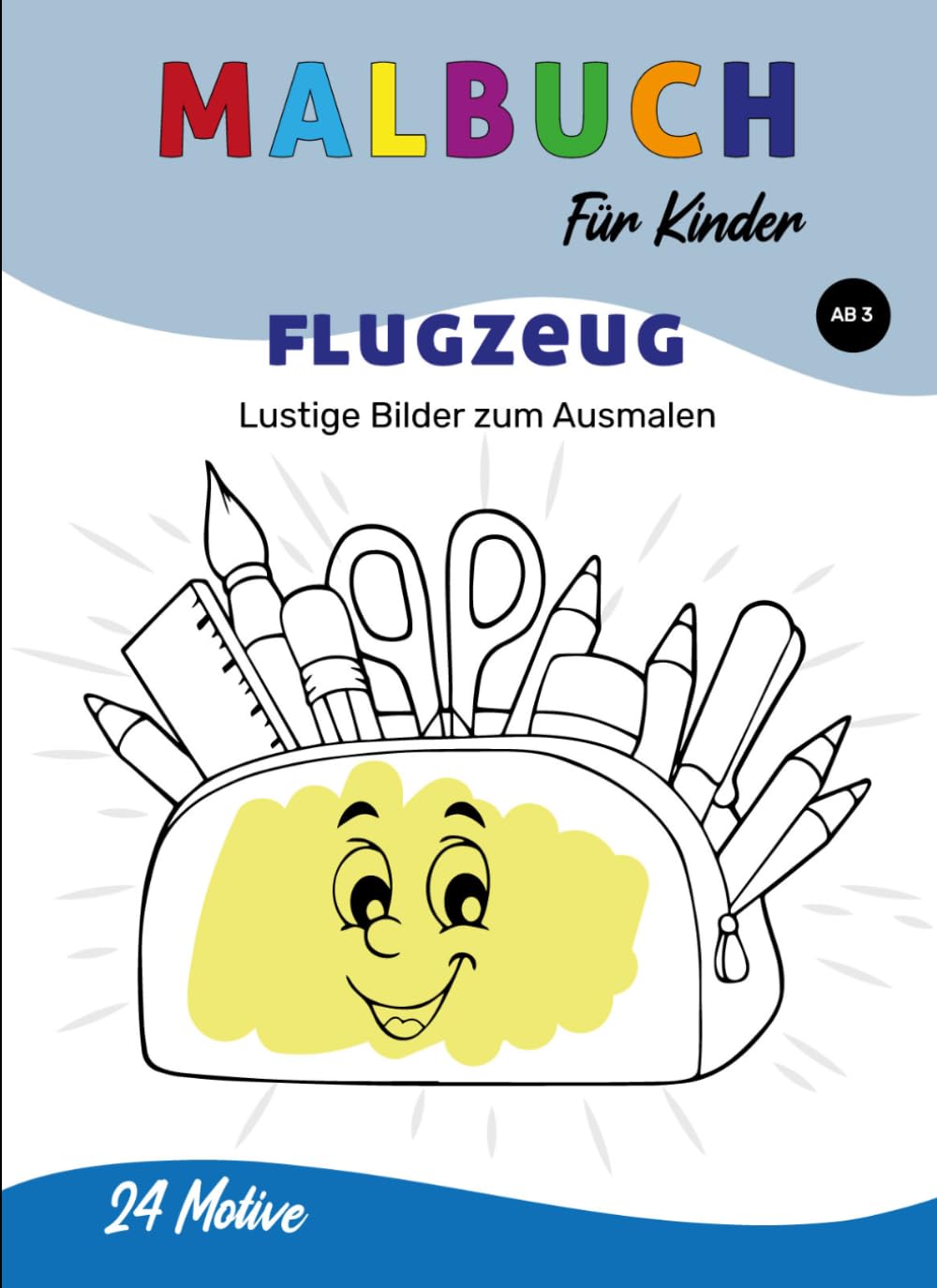Malbuch für Kinder: Flugzeuge