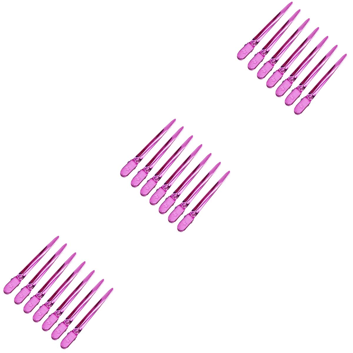 Lurrose 36 Stücke Haarclips Duckbill Haarspangen Clips Barrettes Für Friseural Salon Styling Werkzeuge Frauen Und Mädchen (Rosig)