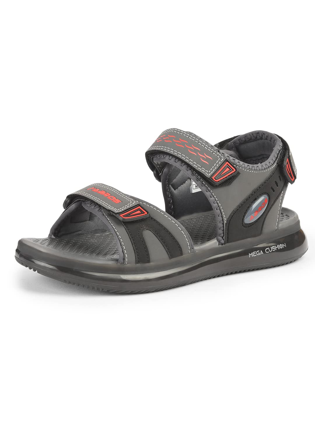 ABROS Mens ASLG0102N Sports Sandal -D.Grey/Black/Red -8UK (B0B1YPJRJW) Amazon Price History, Amazon Price Tracker