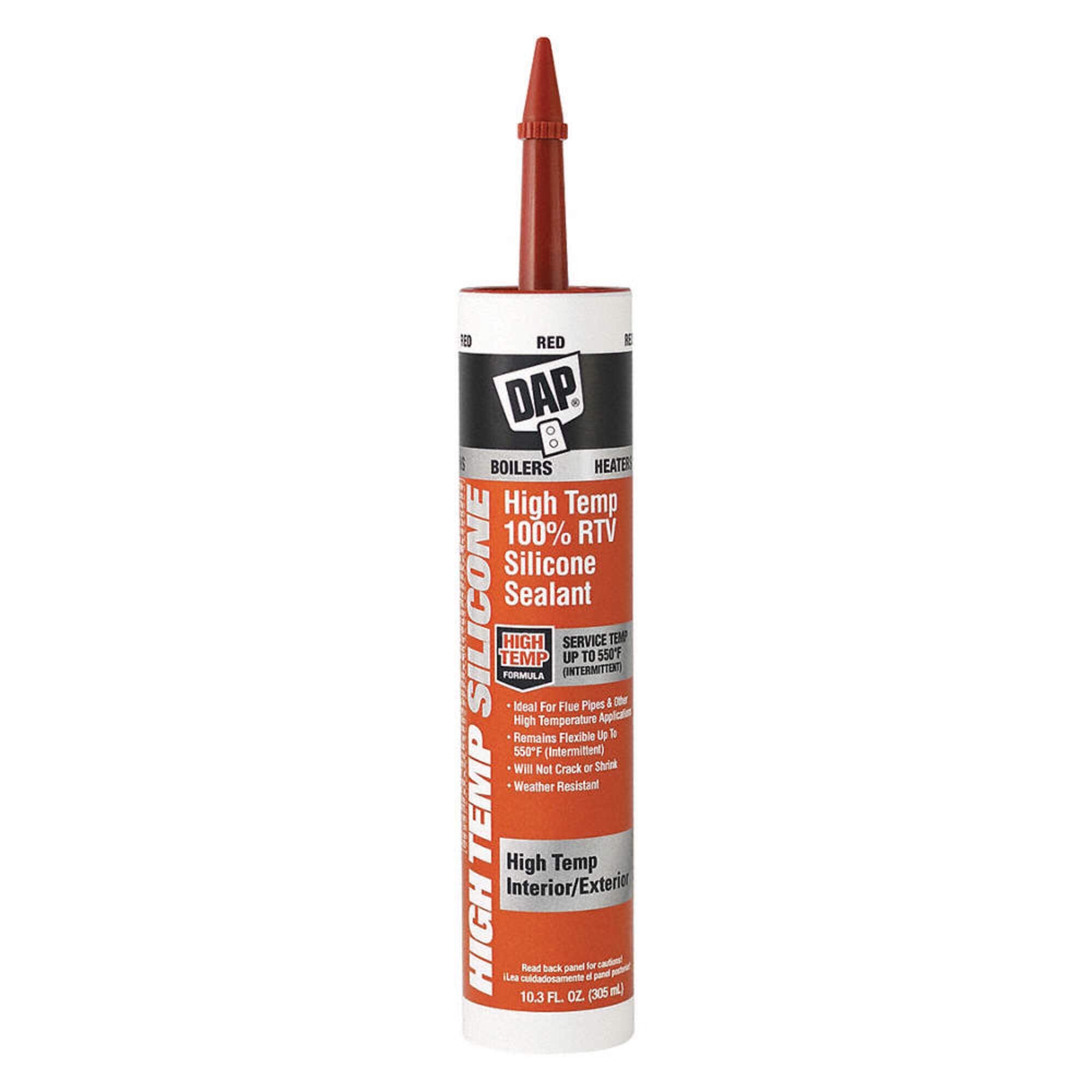 DAP Red 100% RTV Silicone Sealant 10.3 oz.
