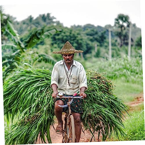 Rustic Woven Hat for Boys and Girls Rain Farmer Fisherman Cap Comfortable and Stylish Sun for Outdoor Activities and Decor2