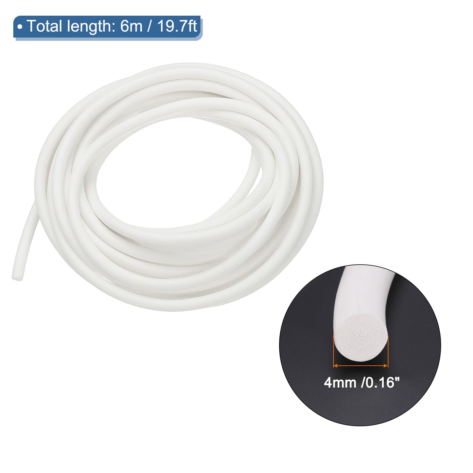 PATIKIL Silicone Foam Seal Strip - Image 2