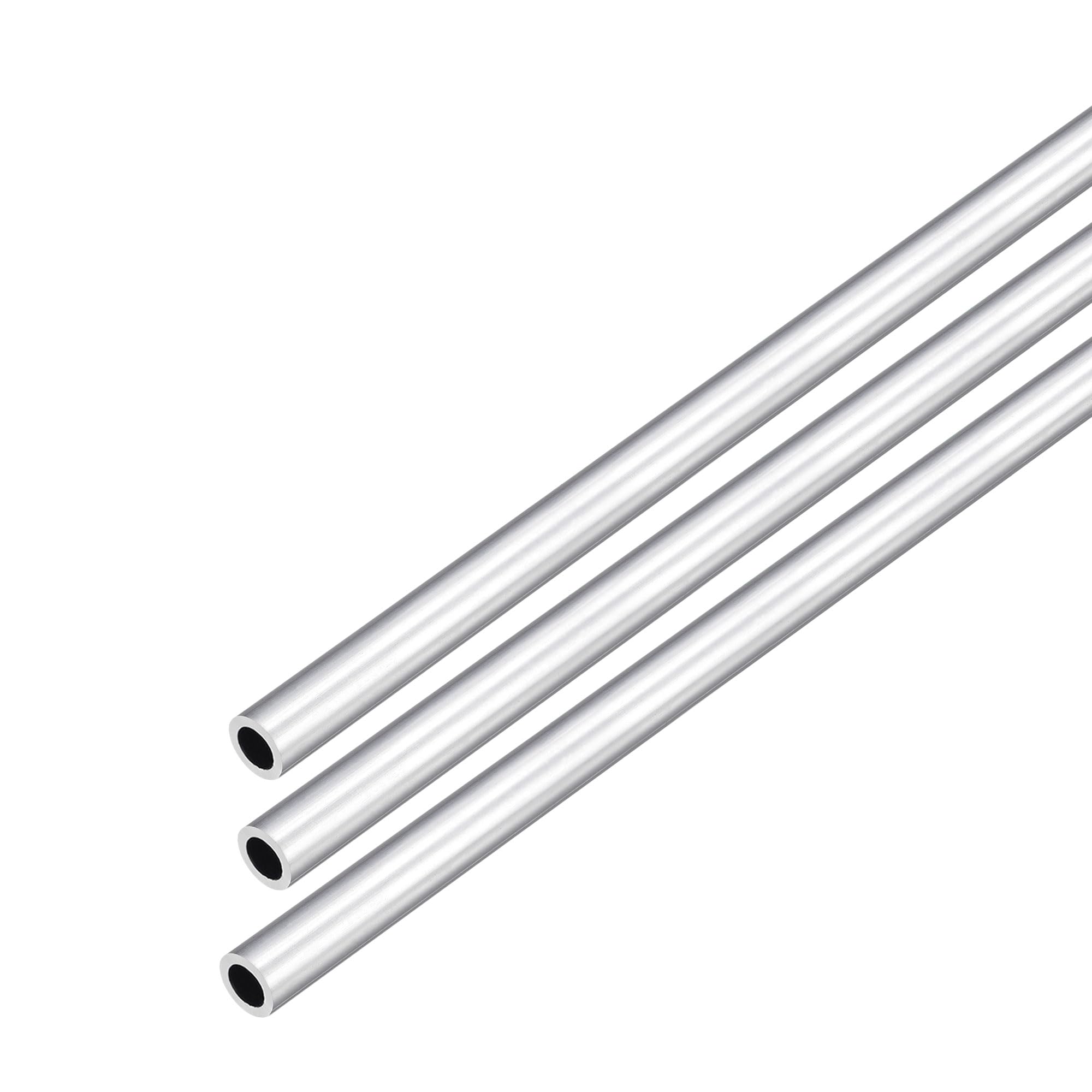 2 Tubes Ronds En Aluminium 6063 - 10mm Diamètre Externe, 5mm Interne, 250mm Longueur - Parfait Pour DIY Et Projets Créatifs