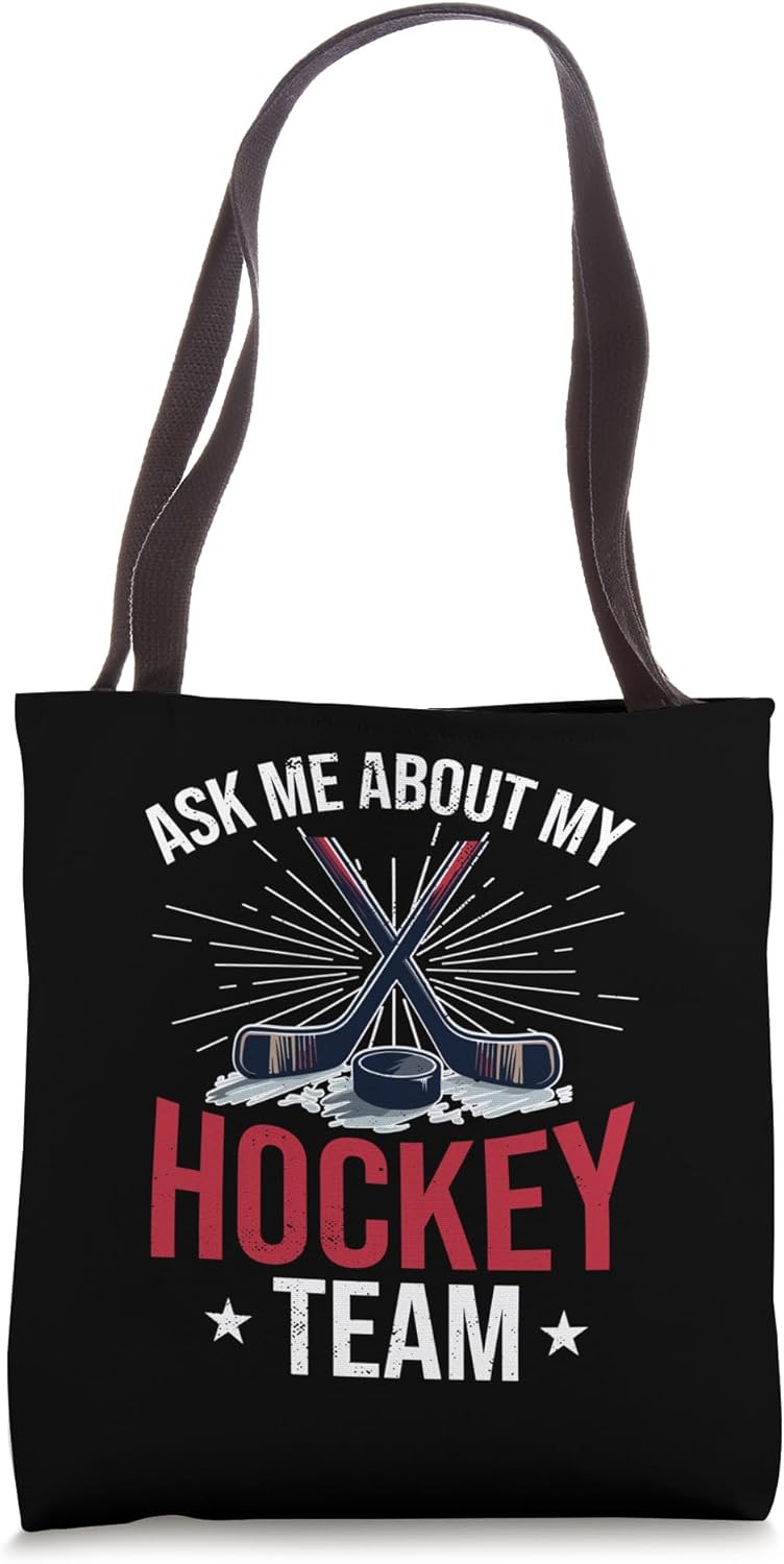 Ice Hockey Coach Dad Tote Bag