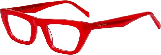 Ted Smith Red Cat Eye Premium Italian Frames For Women