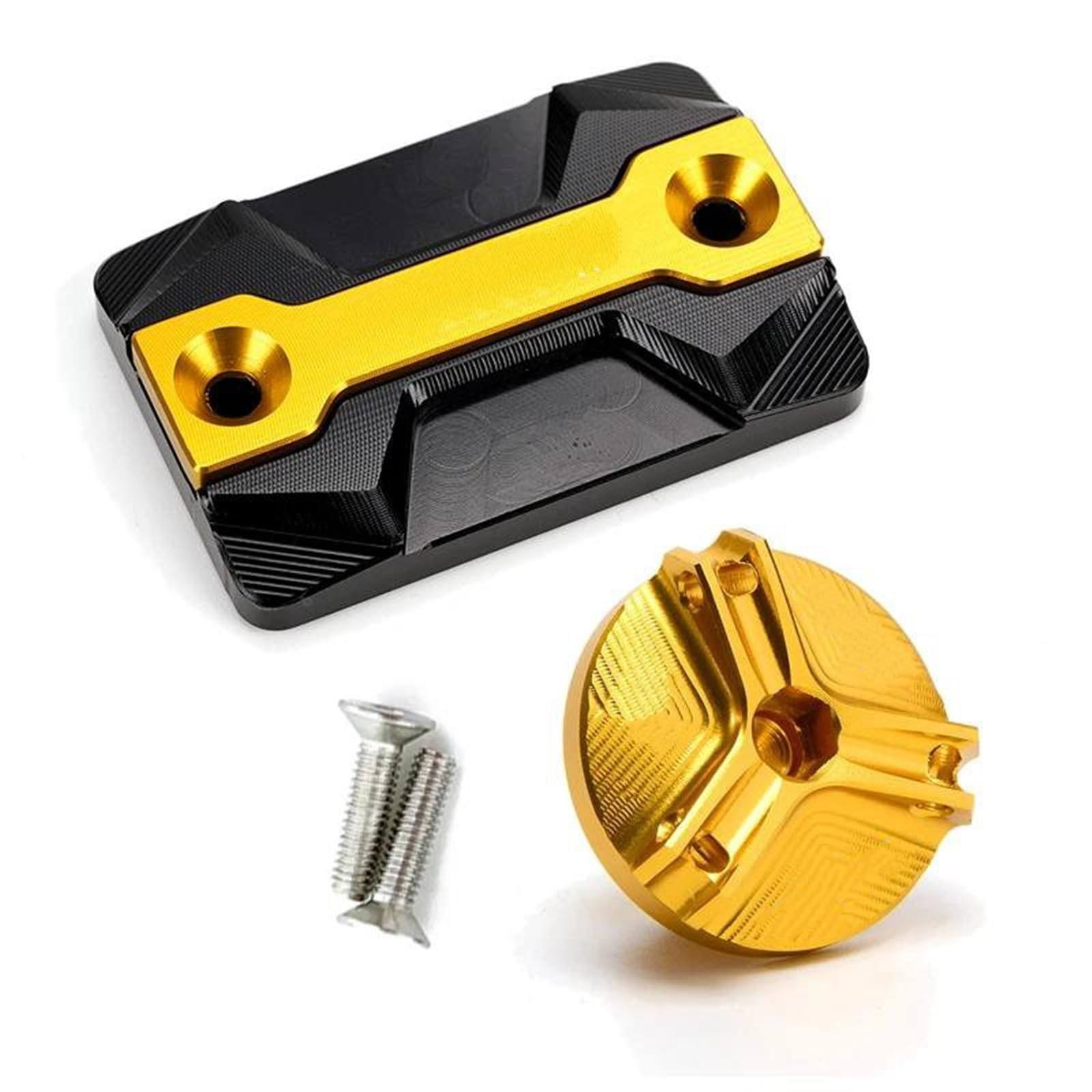 Tapón De Llenado Aceite Motor Motocicleta, Accesorios Para MSX125 Grom 2013-2021, Cubierta Depósito Líquido Frenos Delanteros moto | Black-2 pcs Combo