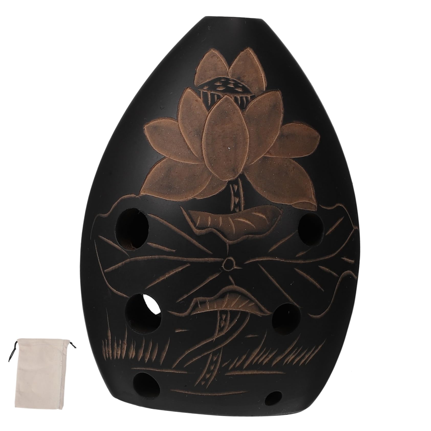 CIMAXIC 8 Hole Pottery Ocarina Sky Blue Porcelain Beginner-friendly Music Instrument Random