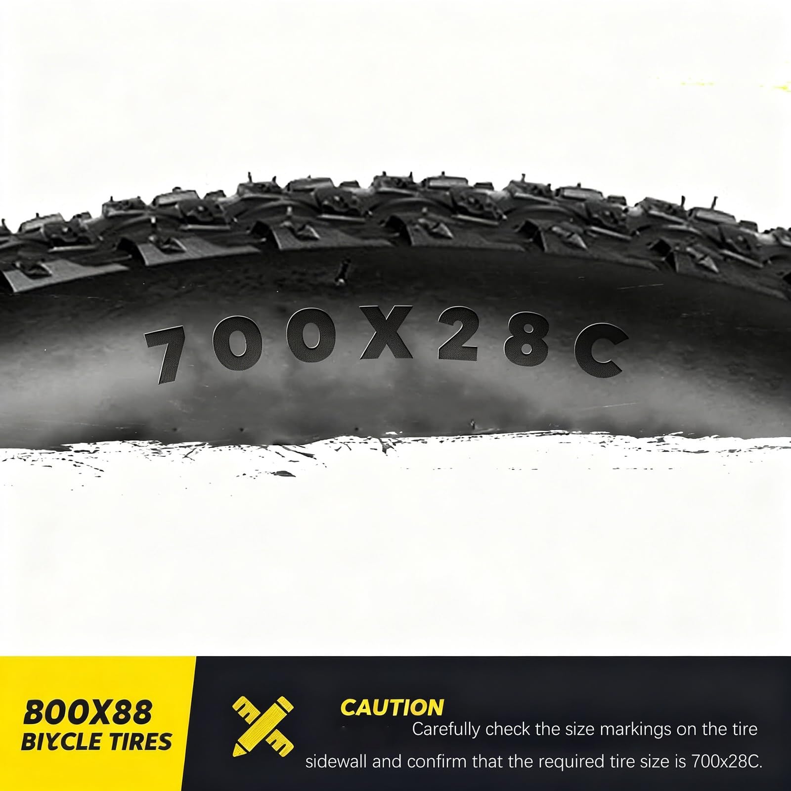 2PCS 700x28c (28-622) Opony Rowerowe, Guma Odporna na Przebicie i Zużycie, Niskie Opory Toczenia, Wysokie Ciśnienie (50-85 PSI), idealne do Rowerów Szosowych i Szutrowych