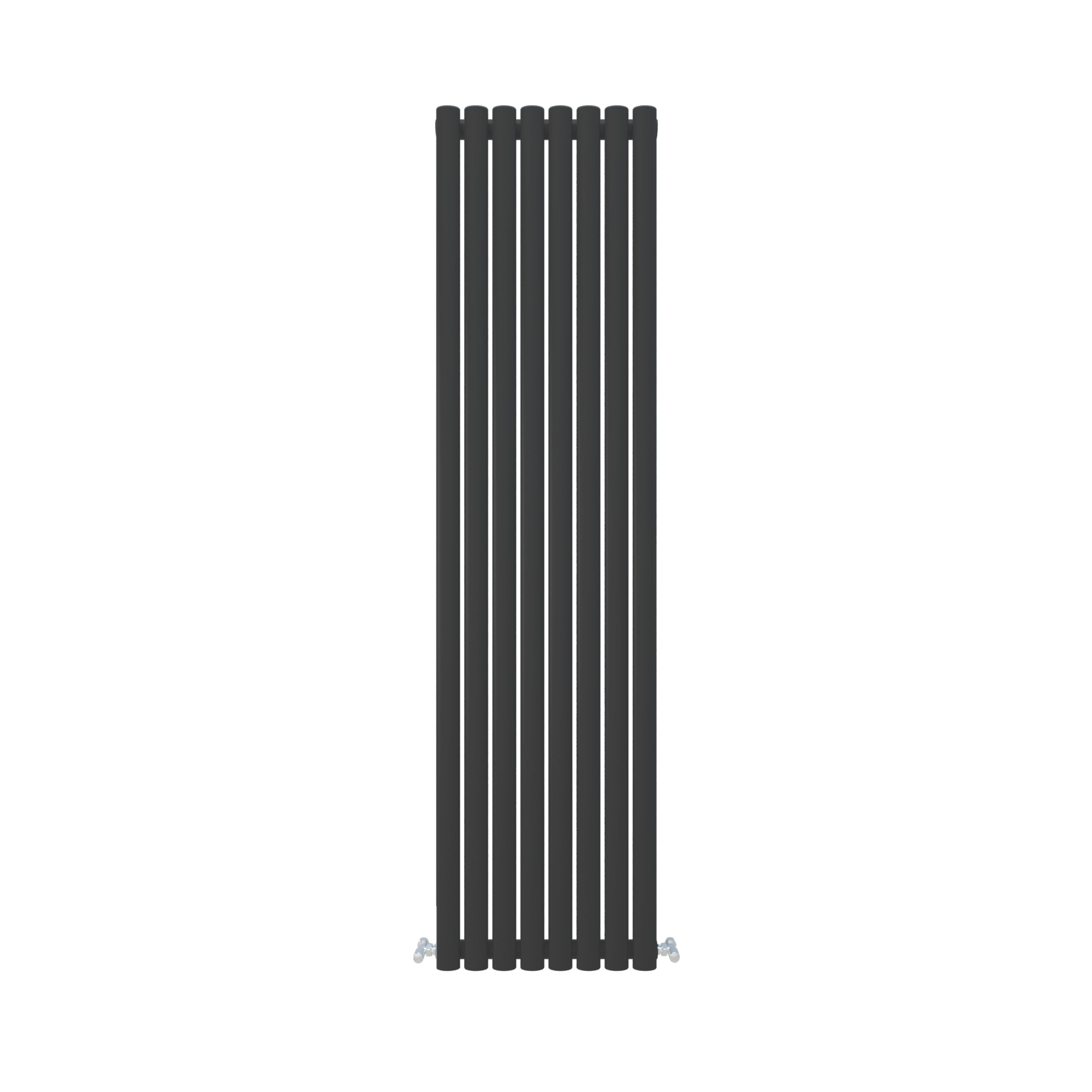 Sline Sanitary Black Vertical Designer Oval Column Radiator, Oval Radiator 1800×472Mm Double Panel Modern Radiator For Bathroom/Living Room, Central Heating Rads, Amazon Radiator Wall Mounted