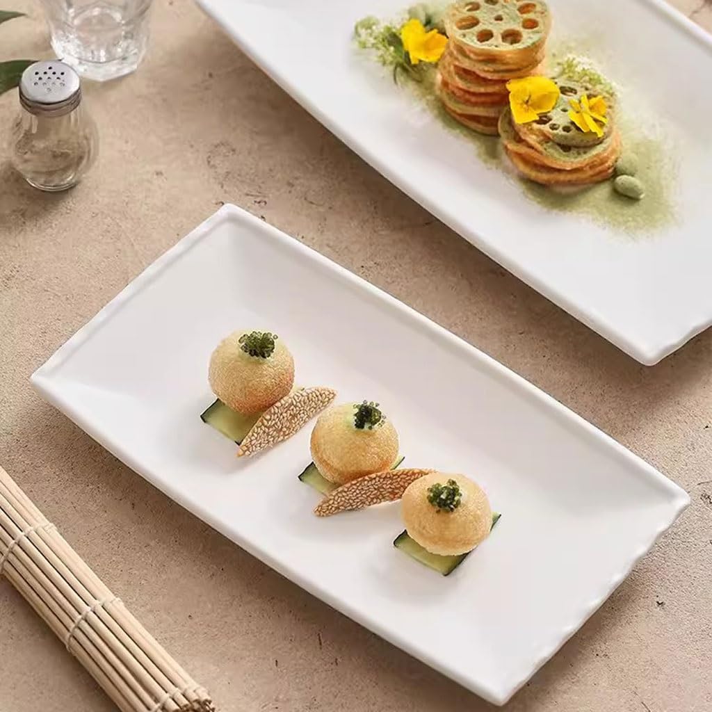 Forniture Per Feste Piatto piatto, Piatto piano, Piatto di pesce al vapore lungo, Piatto speciale for presentazione di cibo cinese del ristorante dell'hotel, Piatto freddo rettangolare, Piatto freddo