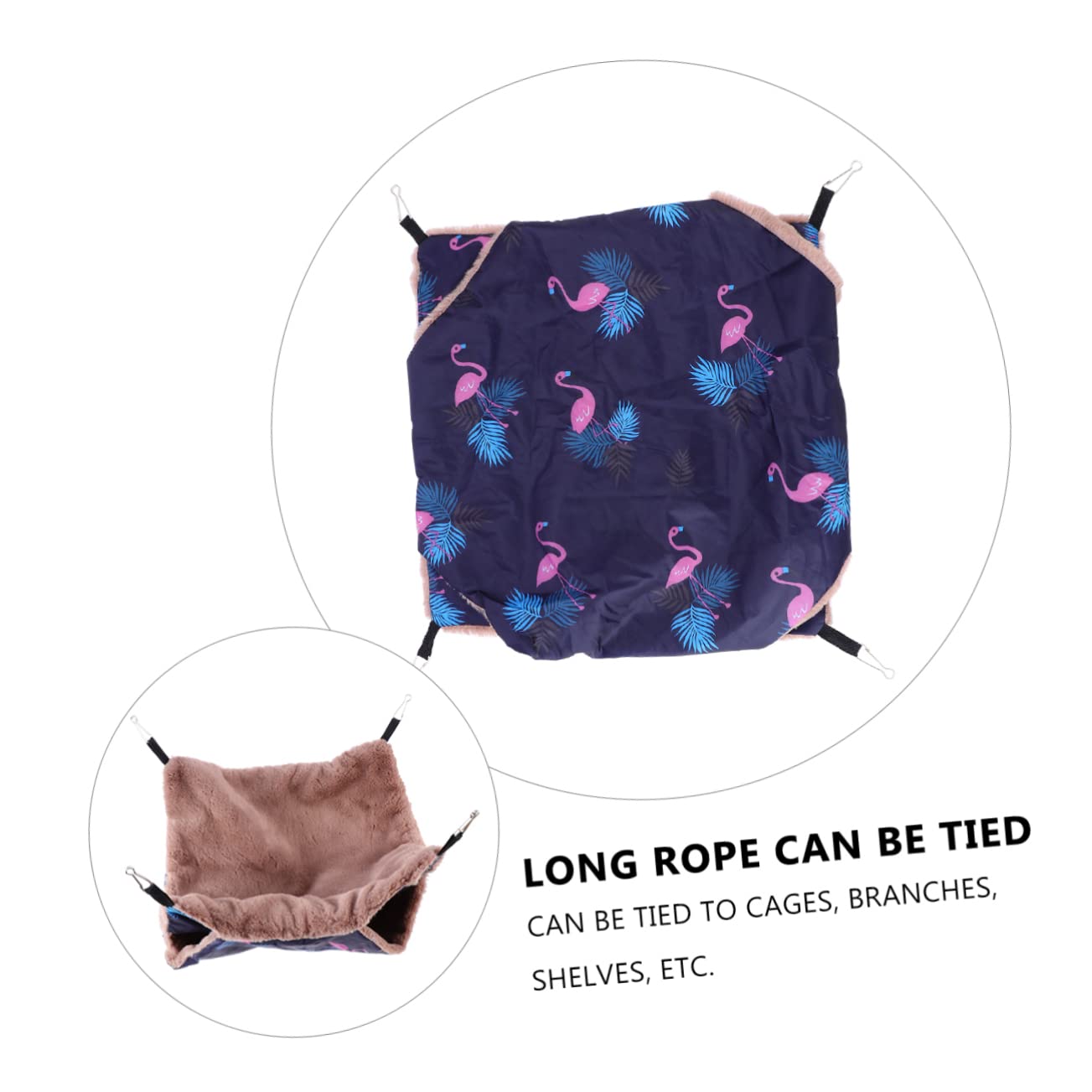 POPETPOP 2stücke Indoor Hammock Für Kleintiere Doppellagige Hängematte Weichem Fleece Warmes Schlafbett Für Hamster Frettchen Und Chinchillas Platzsparend Und Tragkraft