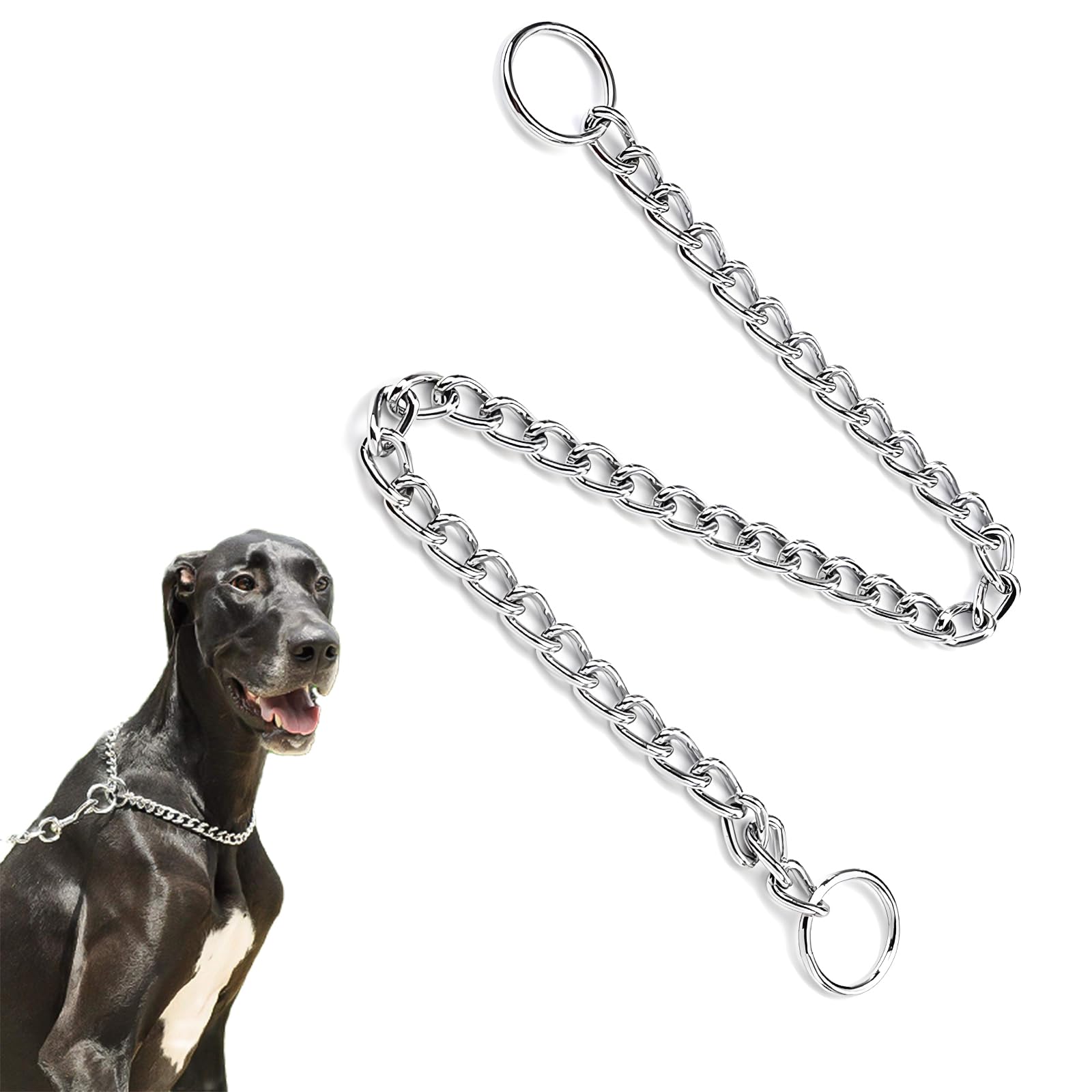 Amazon.co.jp: VTEERY(みさ) 犬用首輪 チェーンカラー 犬チョーク