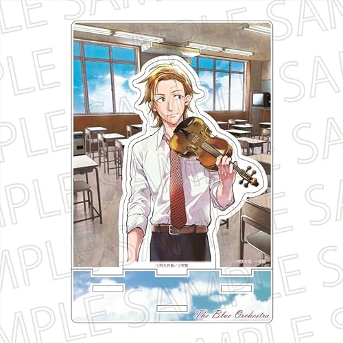 S.r Jim Blue Orchestra Cut Out Acrylic Stand, Feather Bird, Leaves, Approx. 5.9 X 3.9 Inches (150 X 100 Mm), Acrylic #TOP28