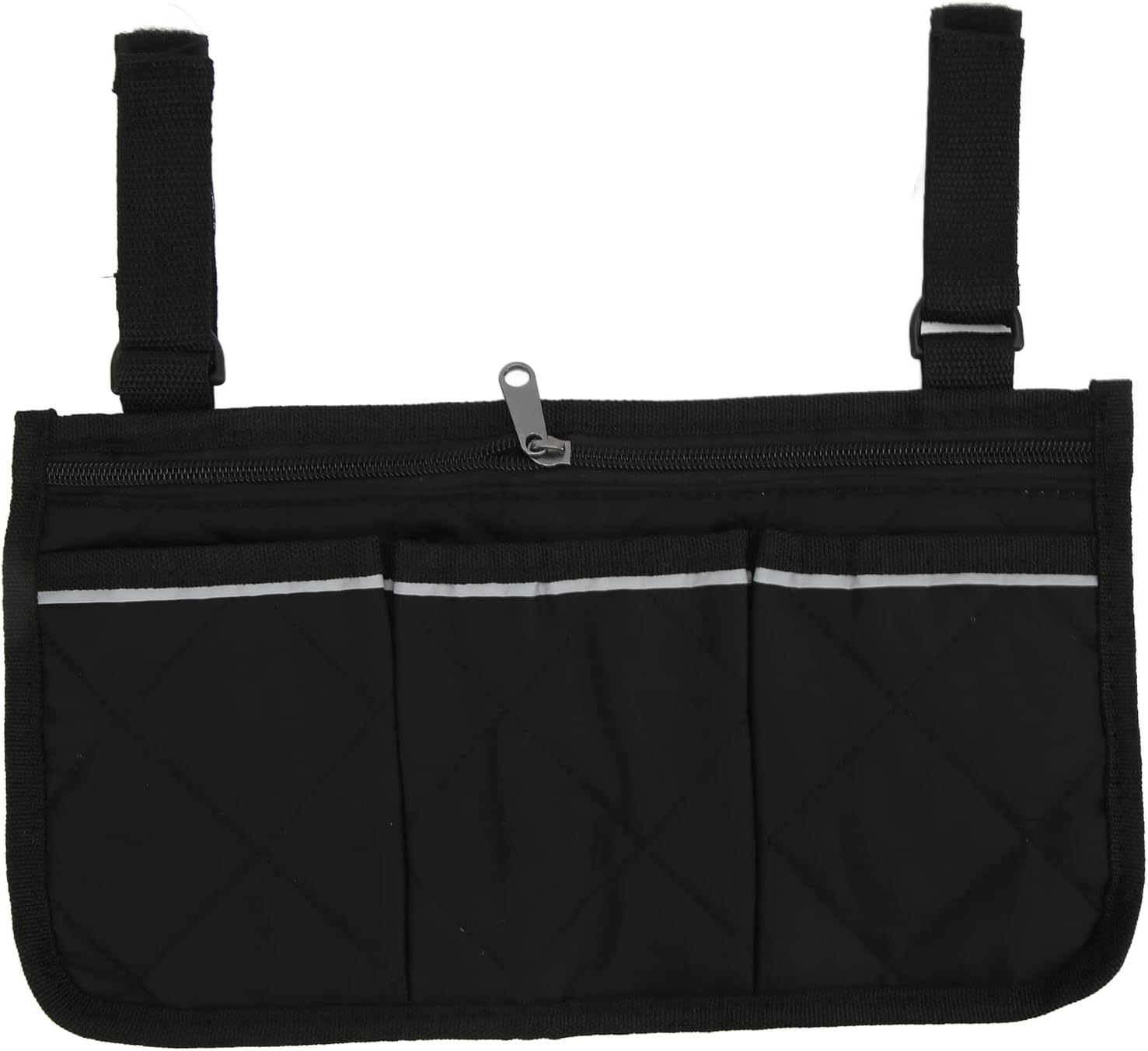 TAFUCO Wheelchair Side Bag Armrest Accessories Storage Bag, Adjustable Length Hook