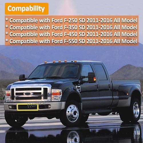 Miniatura 2 de Parachoques delantero negro para Ford F-250F-350F-450F-550 SD Billet Grill Insert para 11 12 13 14 15 15 2012 2013 2014 2015 f250f350f450f450 F5500