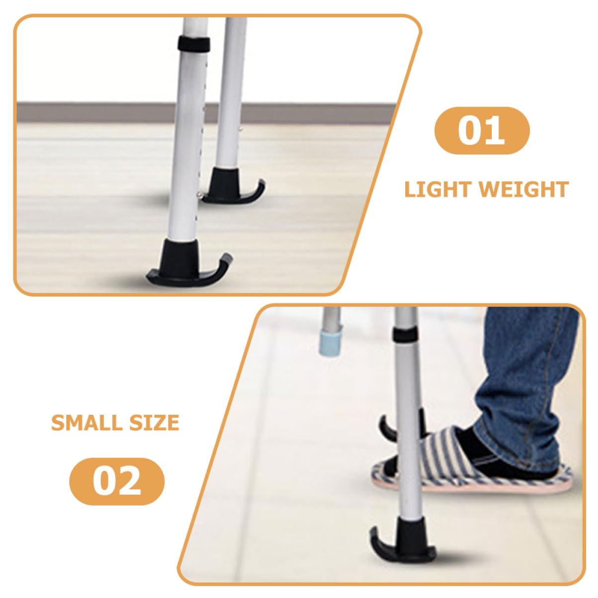 ifundom 5 Set Sliders Antiscivolo Per Walker Skis Per Maggiore Stabilità E Comfort Accessori Per Anziani Design E Resistente Compatibili Con Walker Standard 4 Pezzi * 5