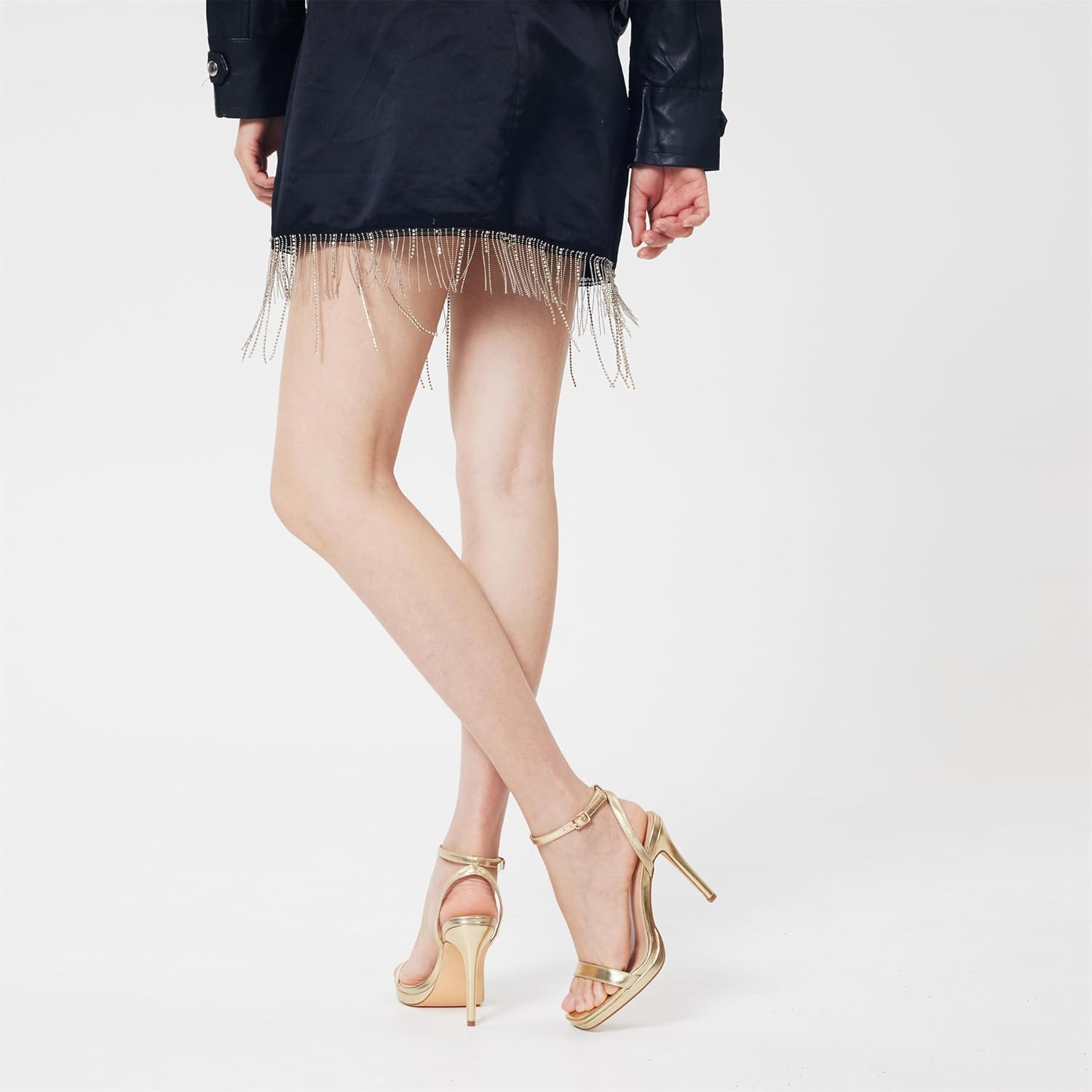 Women's 4.3 Inch High Heeled Sandal Shoes - Image 6