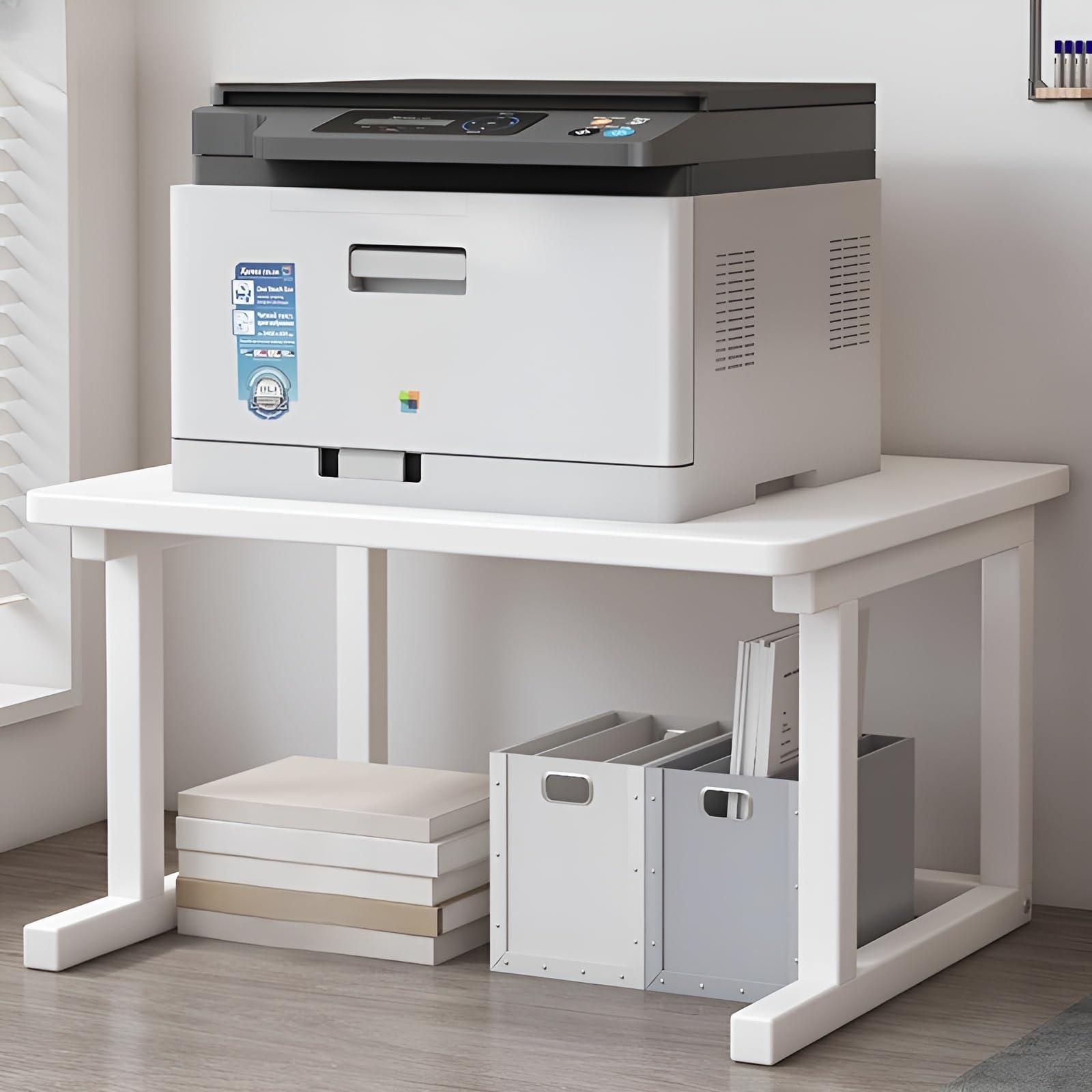Amazon.co.jp: [Lubiling]プリンター台 卓上 小型 幅40-60cm*奥行40cm