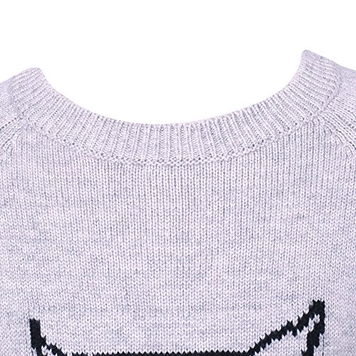 Richie House Girls' Pullover Sweater with Owl Artwork Size 3-10 RH19524