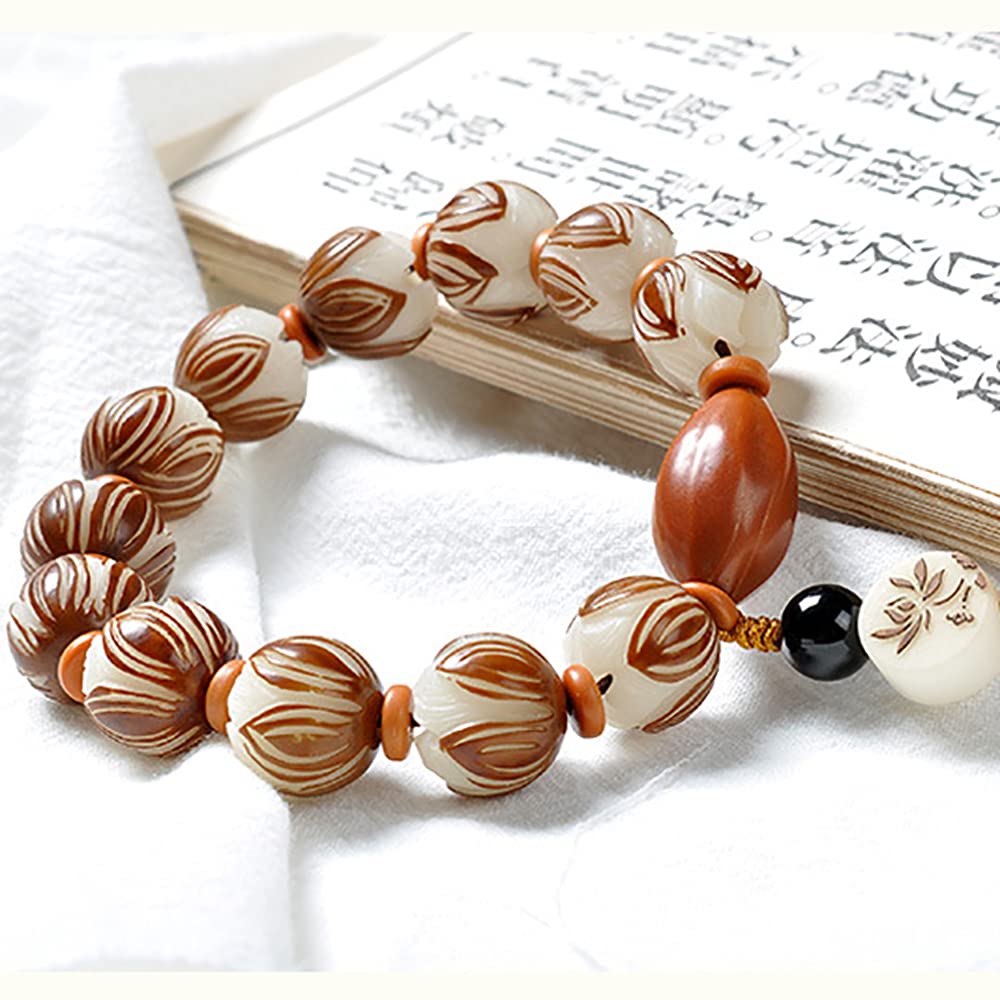 Bracciale con radice Naturale di Bodhi for Donna e Uomo