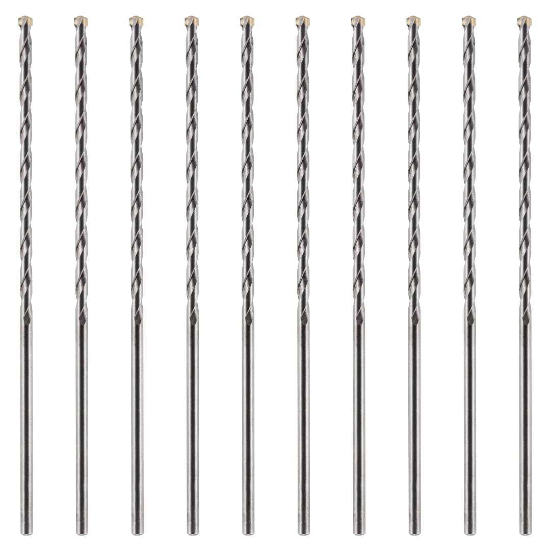 Rennie Tool - 10pcs 6.5mm x 200mm Long TCT Masonry Drill Bit Set