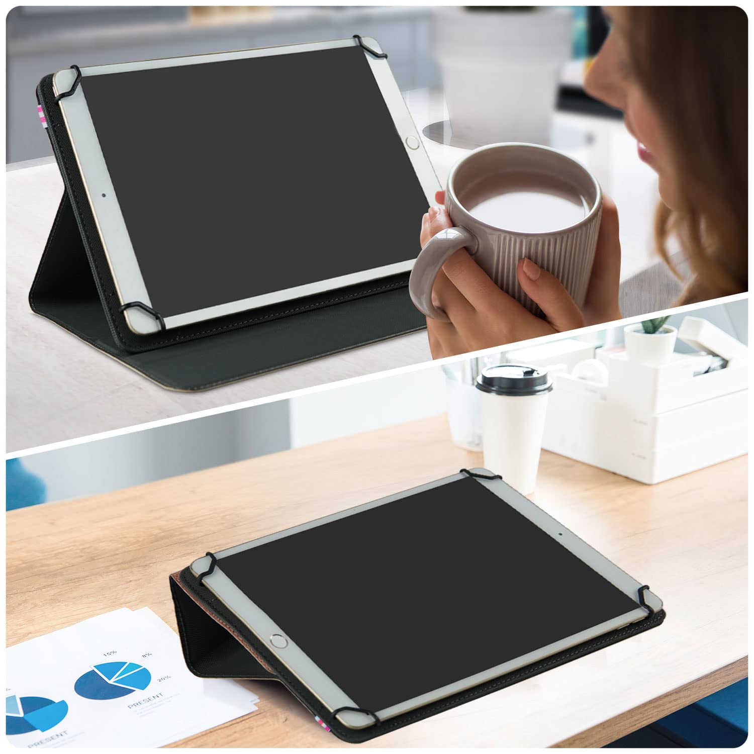 Funda Para Google Pixel Tablet 11 Pulgadas 2023 - Carcasa Delgada Con Soporte Plegable, Color Negro