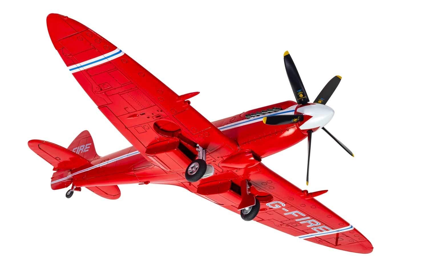 Airfix A05139 Supermarine Spitfire MkXIV schematy wyścigowe samolot, 38,1 x 20,32 x 5,08 cm