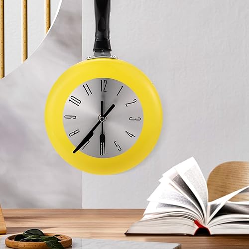 Miniatura 8 de Reloj de pared para decoración del hogar, reloj de pared silencioso de 8 pulgadas, funciona con pilas, reloj colgante para cocina, baño, sin