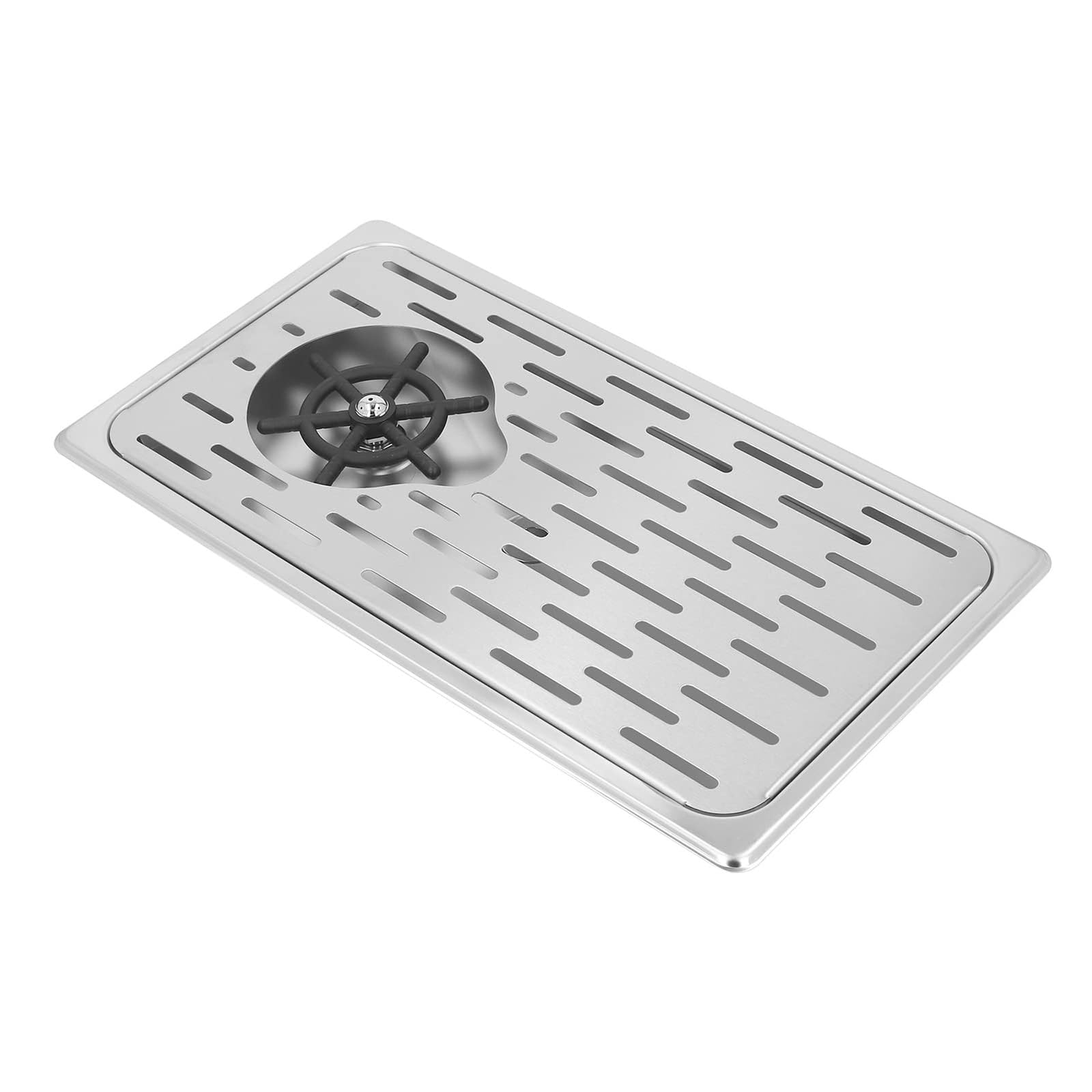 Lavavasos for Fregadero, Limpiador Tazas Alta PresióN, AutomáTico Por PresióN Y Sin Necesidad Electricidad, Enjuagador Vasos con Bandeja Goteo ExtraíBle for CafeteríAs, Hoteles