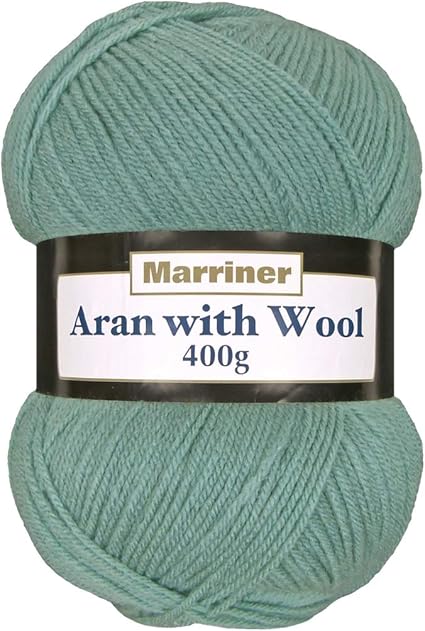 grey aran wool 400g