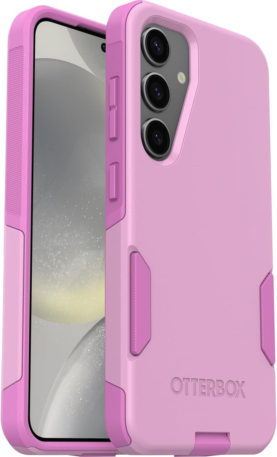 OtterBox Samsung Galaxy S25 (Only) - Commuter Series Case - Run Wildflower (Pink) - Slim & Tough - Pocket-Friendly - with Port Protection - Non-Retail