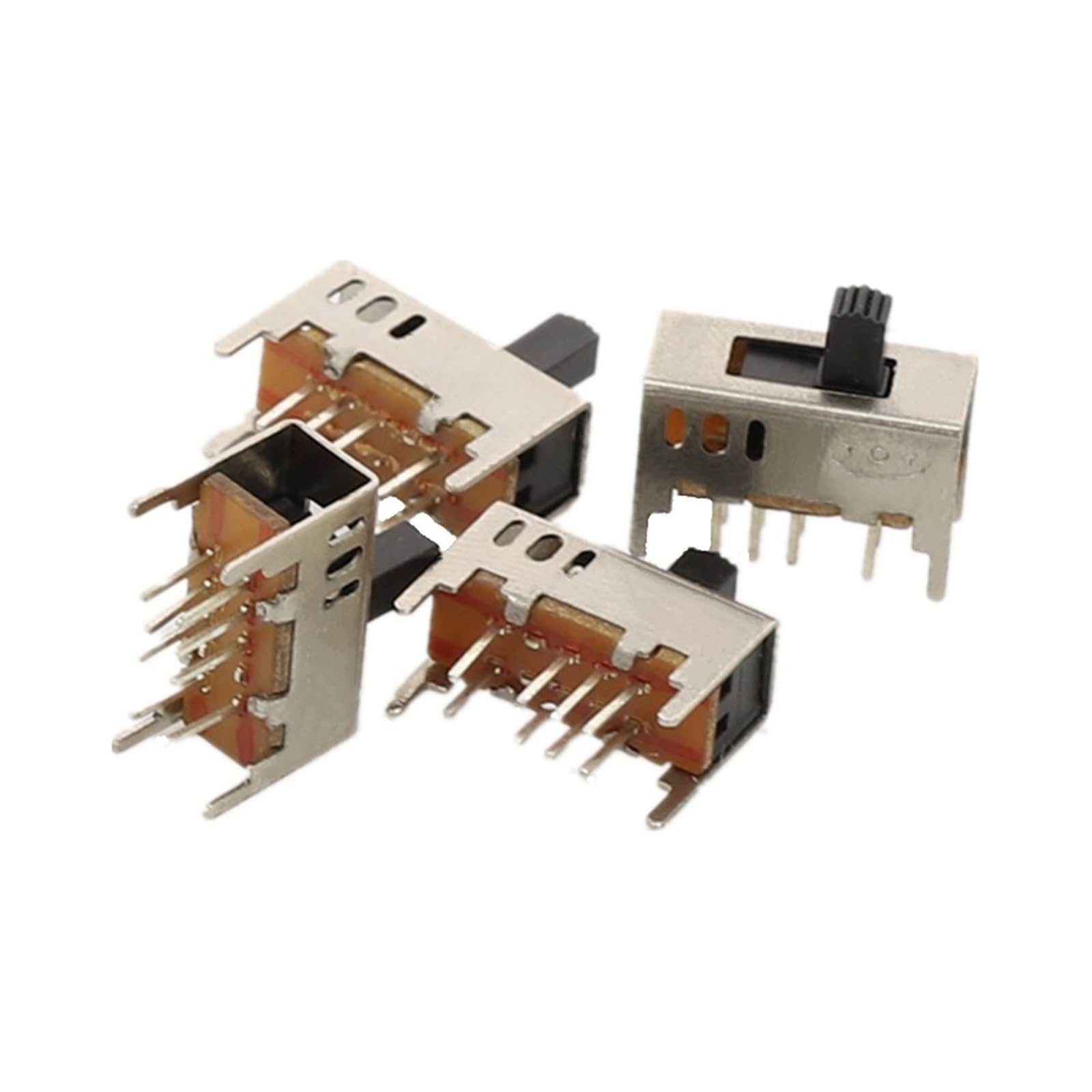 POWTAXBJGD 20 Pcs SS-23D03-G5/G7 2P3T 3-Position 8 Pin Horizontal Slide Switch 16mm x 12mm x 7mm(SS-23D03-G7)