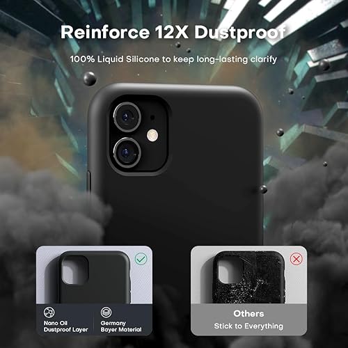 Miniatura 4 de TOCOL Funda 5 en 1 para iPhone 13 Pro, con 2 protectores de pantalla + 2 protectores de lente de cámara, funda delgada de silicona para iPhone 13