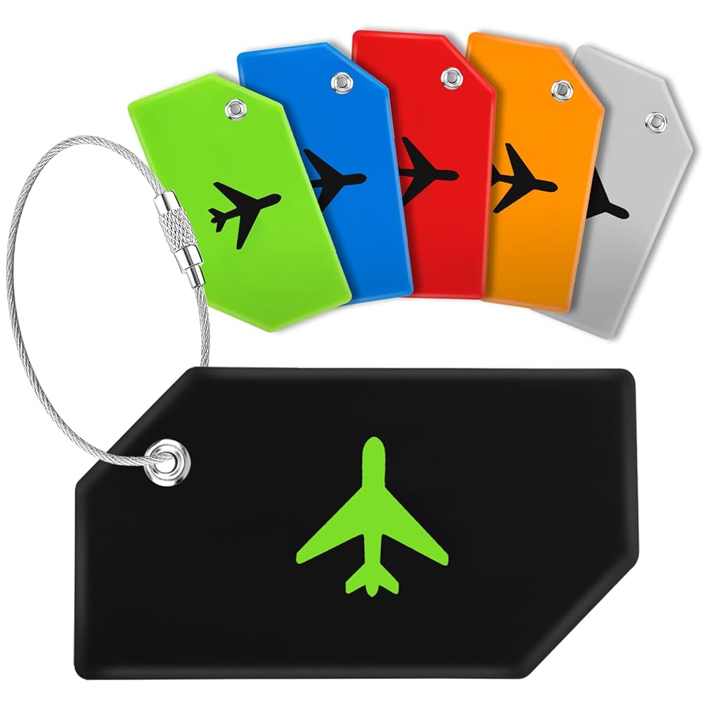 SOIMISS 6 St Bagage Resetaggar Etikett Fu00f6r Bagage-id Bagagebrickor Fu00f6r Resvu00e4skor Etikett Fu00f6r Bagageetikett Silikonvu00e4skor Fu00f6r Resor Handvu00e4ska Taggar