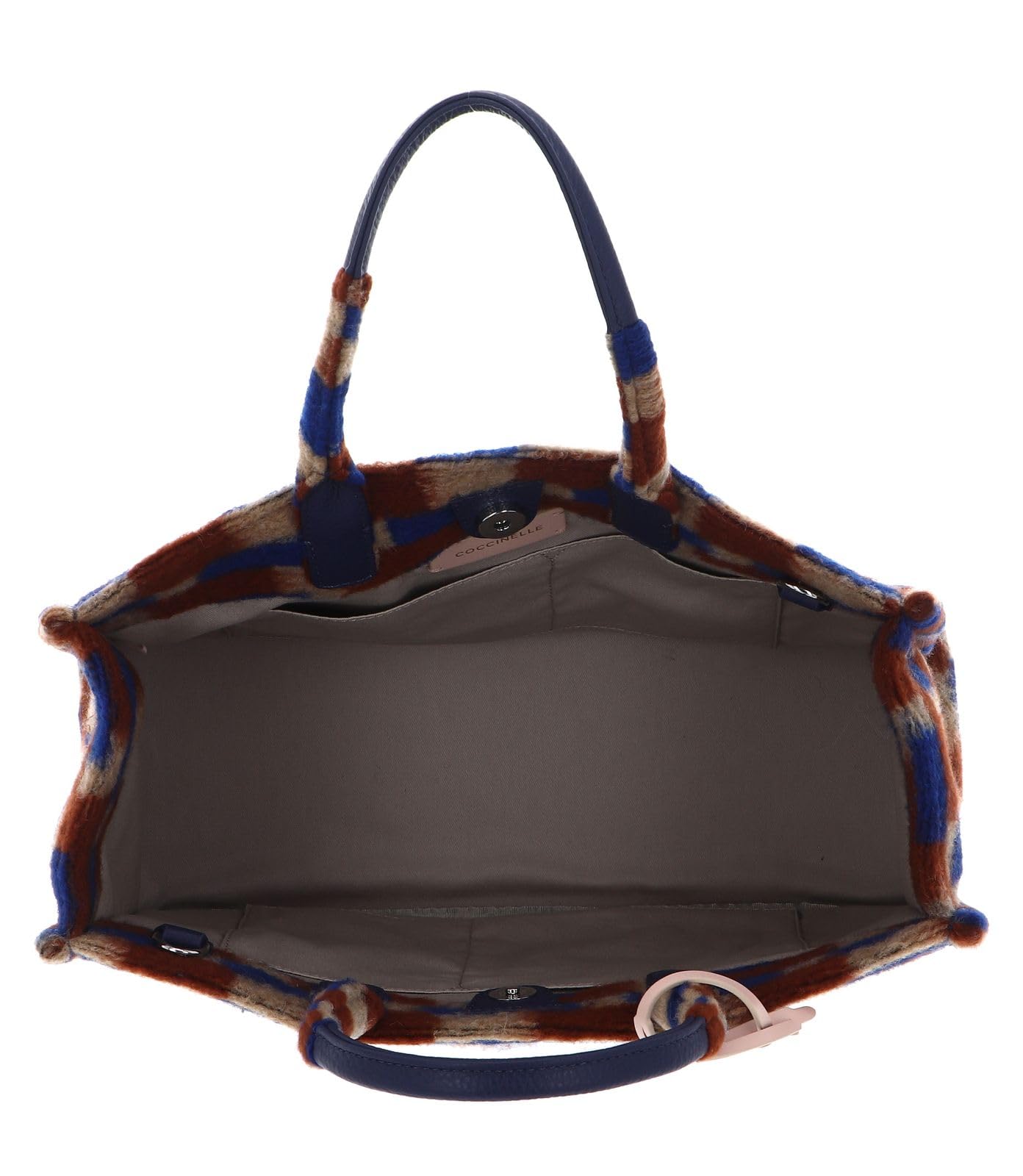COCCINELLE bolso shopper Never Without Bag Preppy Grained Leather Shopper Multi